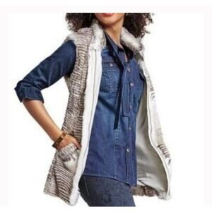Cabi Waterfront Denim Tie Neck Women's Shirt Style 3290 - Size L